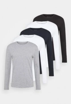 Pier One 5 Pack - Long Sleeved Top - White/Dark Blu/Grey -Pier One 0040d79b22c848e294c0eb73581cab32