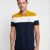 Pier One Polo Shirt - Dark Blue/Mustard -Pier One 049d18c092344dcaab7fb30bacc28a30