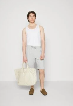 Pier One Shorts - Mottled Light Grey -Pier One 05154eb376e44b7d9adaa67150713c05