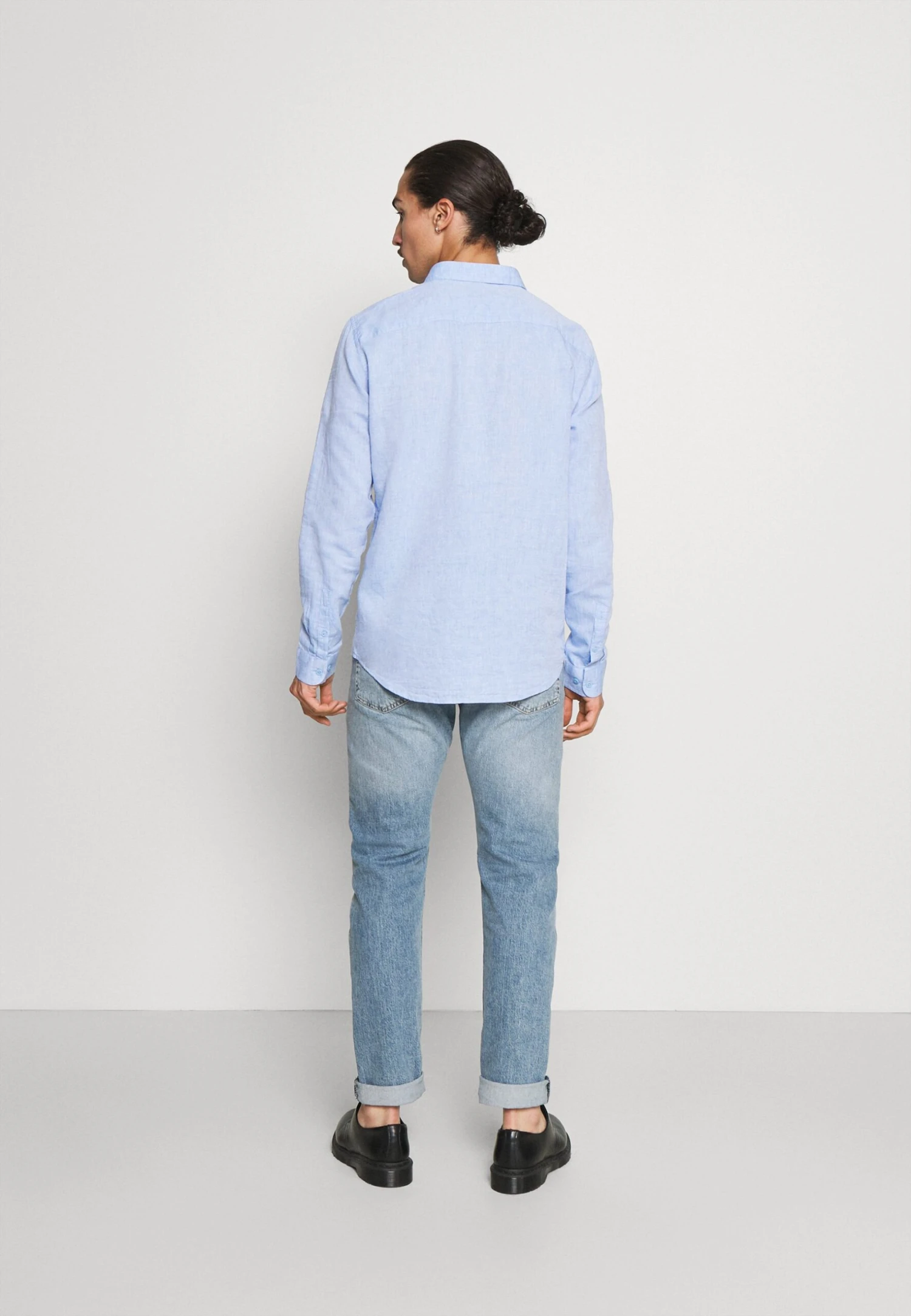 Pier One Shirt - Mottled Blue 5 Pier One Shirt - Mottled Blue - Image 3