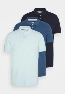 Pier One 3 Pack - Polo Shirt - Light Blue/Blue/Dark Blue -Pier One 0ff6d1a0739145f6be830ca146804cdf