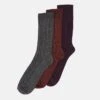 Pier One 3Pack - Socks - Dark Green/Orange/Bordeaux -Pier One 1189c863a8cb47e6809f3af9086f140f