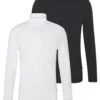 Pier One 2 Pack - Long Sleeved Top - White/Black -Pier One 131c66307636477987dd73f5f031d29f