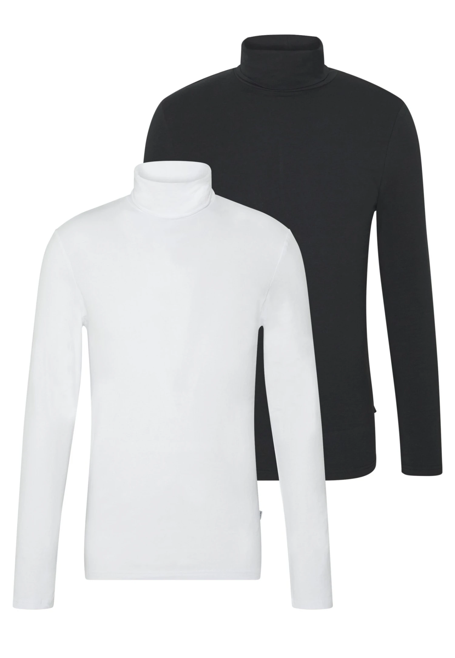Pier One 2 Pack - Long Sleeved Top - White/Black 3 Pier One 2 Pack - Long Sleeved Top - White/Black