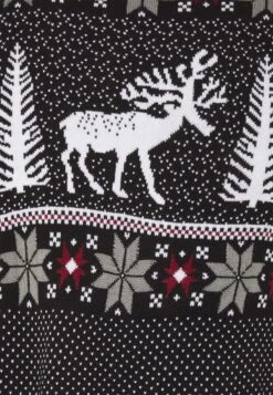 Pier One Wintery Christmas Jumper- Jumper - Black -Pier One 19b4f5f8cc11462394392012199e9096