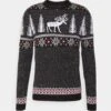 Pier One Wintery Christmas Jumper- Jumper - Black -Pier One 1f29e5003384420ba463a74188a776d4