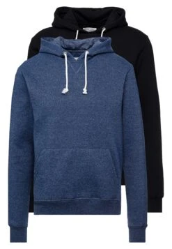 Pier One 2 Pack - Hoodie - Dark Blue/ Black -Pier One 2243d25cf60042cb8551926a837bf9cb