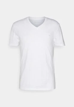 Pier One V Neck Bird Tonal 3 Pack - Basic T-Shirt - Light Brown/White/Dark Blue -Pier One 28f86b9281a846468836f5c46e5a93ff