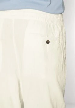 Pier One Drawcord Trousers Linen Blend - Trousers - White -Pier One 29249133ad174a51bb991d8322ba3448