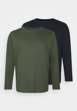 Pier One 2 Pack - Long Sleeved Top - Dark Green/Dark Blue -Pier One 2c22970c2a464b43a0ae9499a934a675