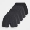 Pier One 5 Pack - Boxer Shorts - Black/Dark Grey -Pier One 329cacf728544decb2262cf4c83f209d