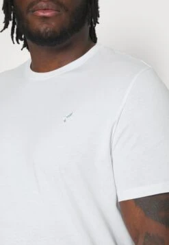 Pier One 5 Pack - Basic T-Shirt - White/Mottled Dark Grey/Bordeaux -Pier One 3751437af64b4710b8c1b421155b8f3d