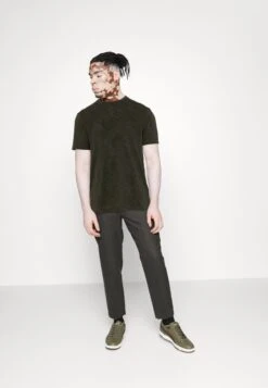 Pier One Print T-Shirt - Dark Green -Pier One 388879b3bc1043b5848be78094a080ba