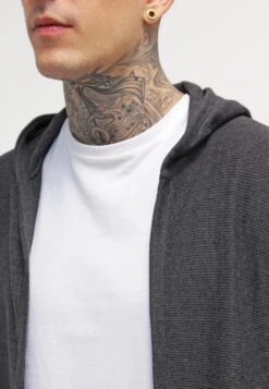 Pier One Cardigan - Mottled Dark Grey -Pier One 3a7e2721cf5f480ba08ba4ebb0bfabd1