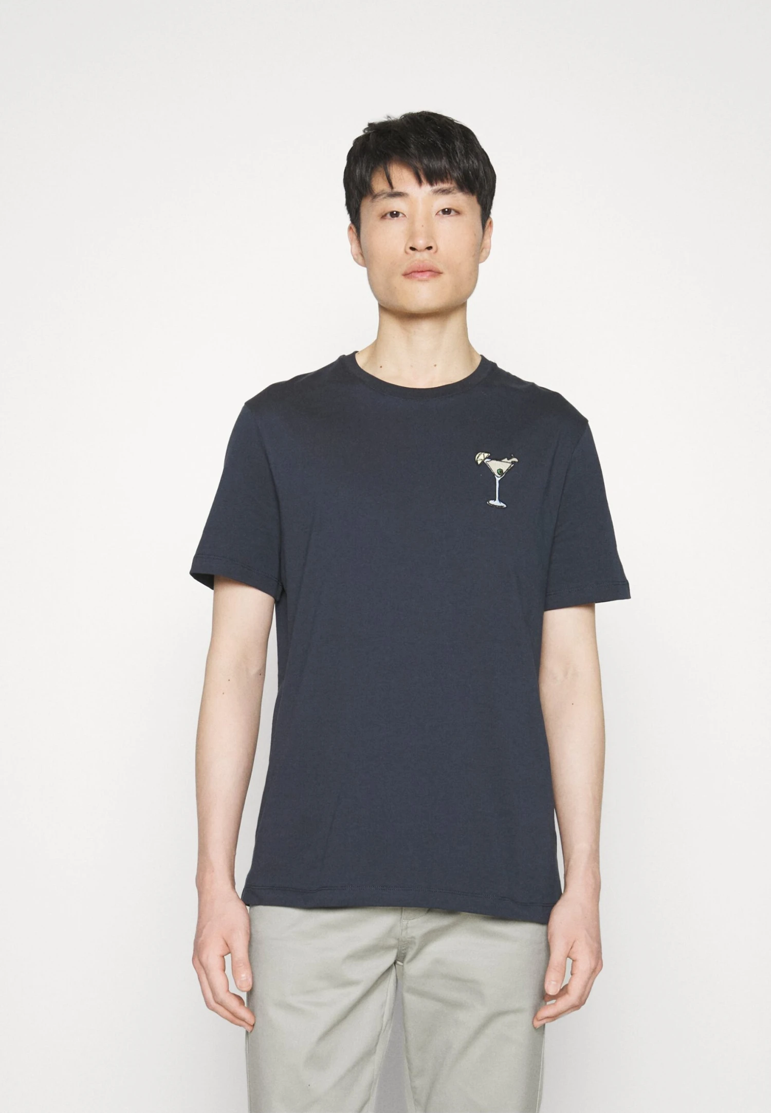 Pier One Cocktail Tee- Print T-Shirt - 503 - Dark Blue 3 Pier One Cocktail Tee- Print T-Shirt - 503 - Dark Blue