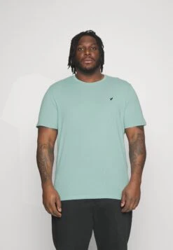 Pier One 5 Pack - Basic T-Shirt - Dark Green/Beige/Light Blue -Pier One 3f6494368a9744978fbf48ab5a067dae