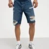 Pier One Denim Shorts - Dark Blue Denim -Pier One 4339318a9d5945b59f53f364edca03d2