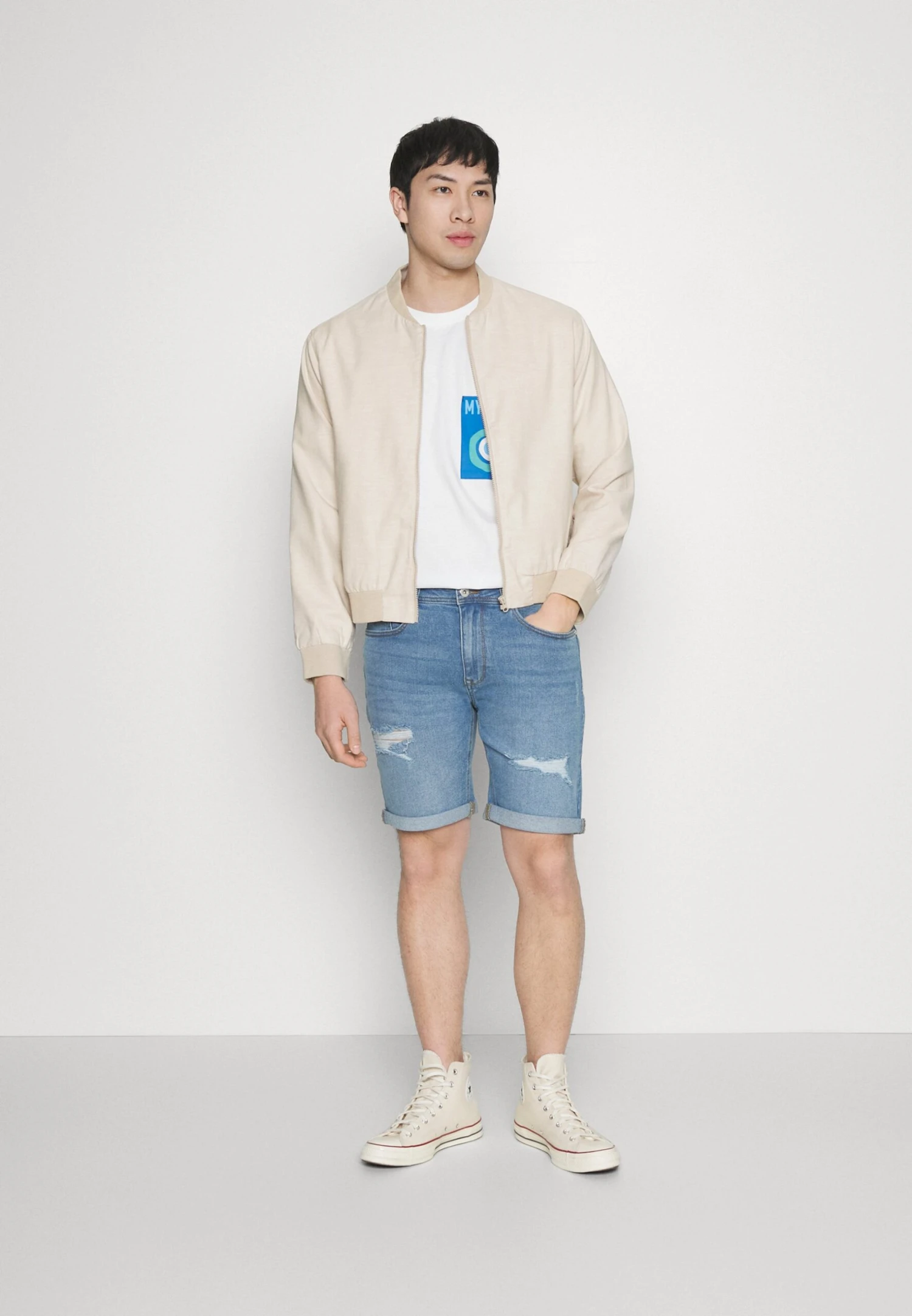 Pier One Bomber Jacket - Beige 4 Pier One Bomber Jacket - Beige - Image 2