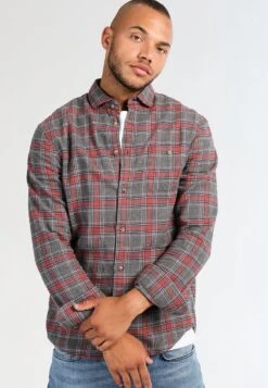 Pier One Shirt - Grey/Coral