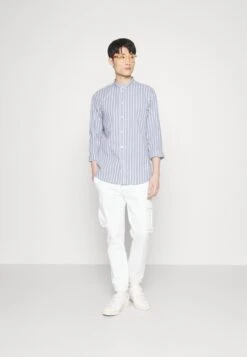 Pier One Muscle Fit Stand- Shirt - Blue -Pier One 491d2a77a8dc41c49d54cf346612f09d