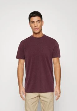 Pier One 7 Pack - Basic T-Shirt - Blue/Mottled Bordeaux/White -Pier One 4a8b7c59da094e668883e9f6ee9f1a94