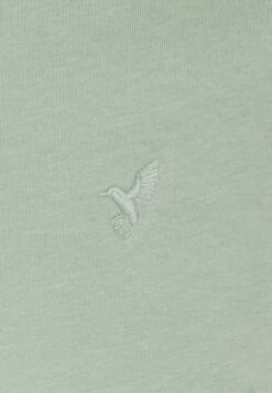 Pier One V Neck Bird Tonal 3 Pack - Basic T-Shirt - Mint/Off-Whit/Blue Grey -Pier One 4e6ed310bad342ea8d5163998452cedf