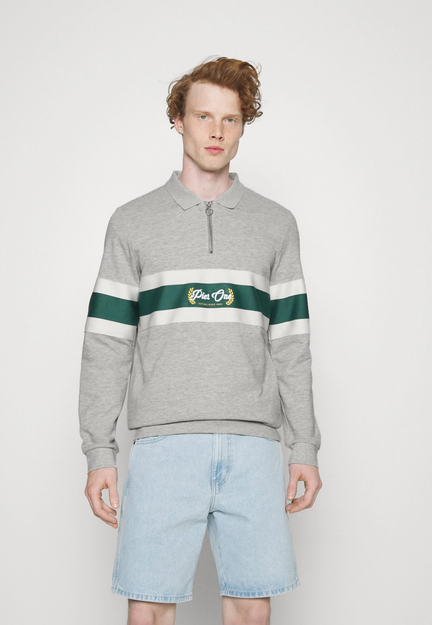 Pier One Sweatshirt -Light Grey 3 Pier One Sweatshirt -Light Grey