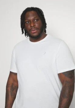 Pier One 5 Pack - Basic T-Shirt - White/Mottled Dark Grey/Bordeaux -Pier One 568bb40bac894990acb64f1526538783