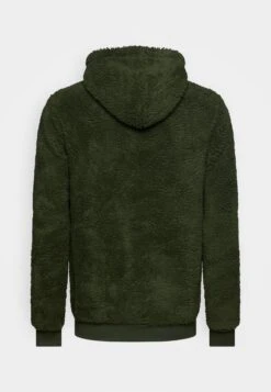 Pier One Borg Zip-Up Jacket - Fleece Jacket - Dark Green -Pier One 593c769d852144a4b76c300eb08daff6