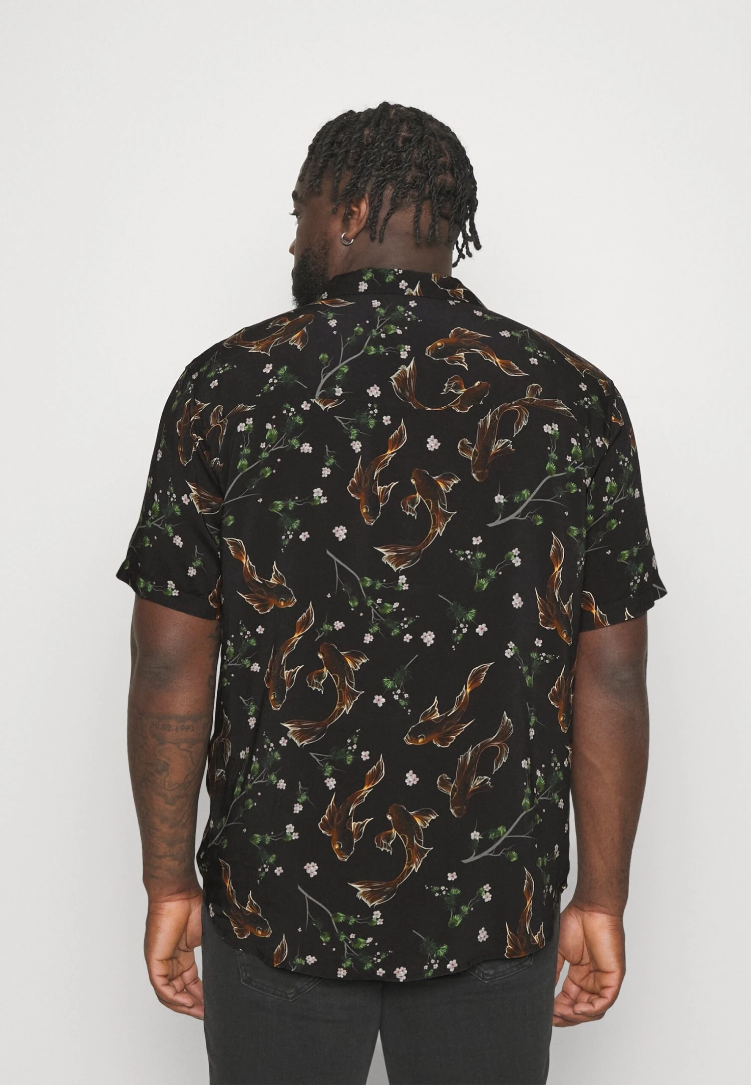 Pier One Asian Print Resort - Shirt -Black 5 Pier One Asian Print Resort - Shirt -Black - Image 3