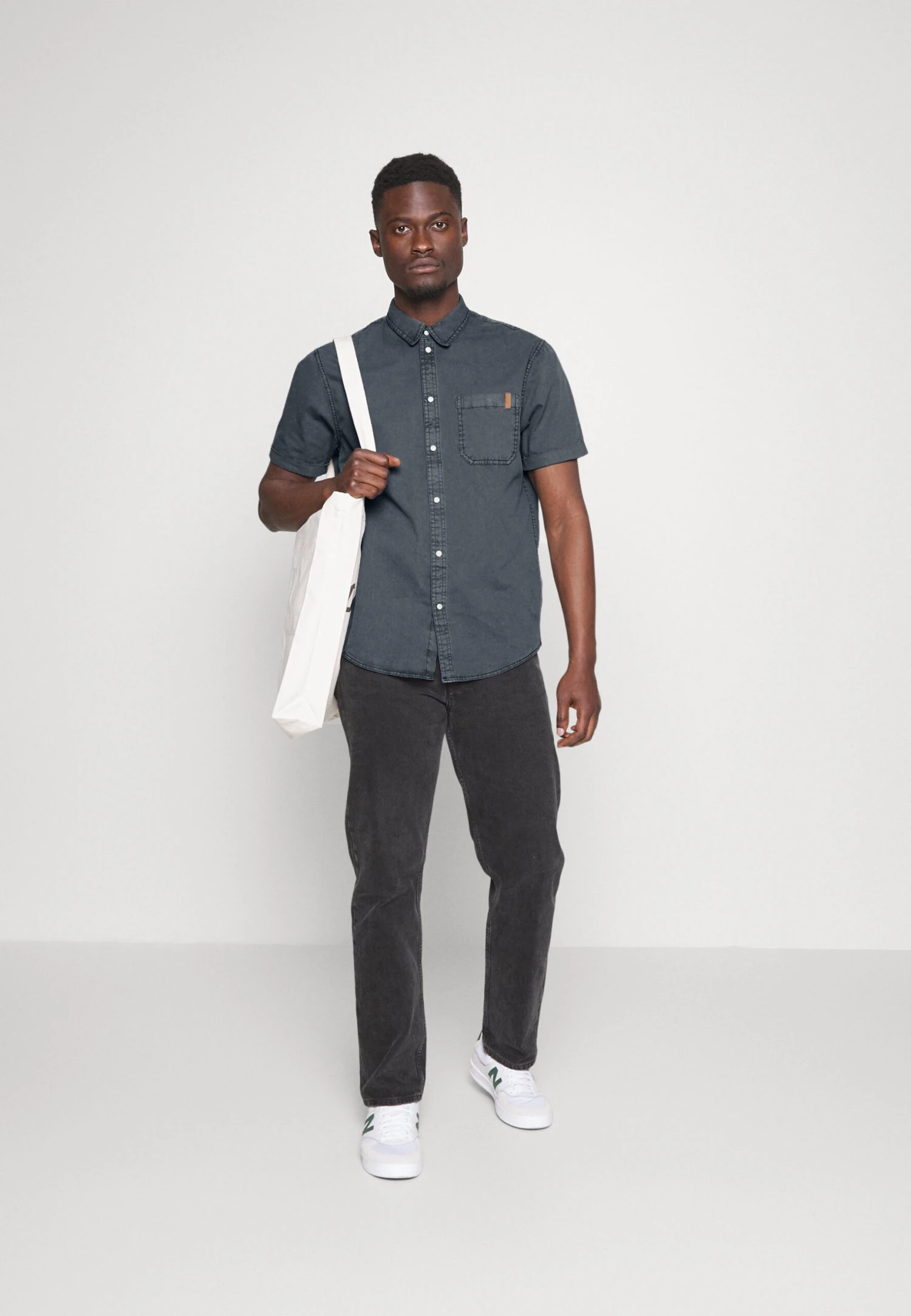 Pier One Shirt - Blue-Grey 4 Pier One Shirt - Blue-Grey - Image 2