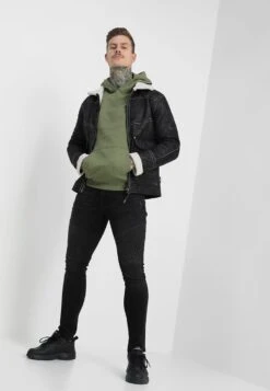 Pier One Hoodie - Khaki -Pier One 65e32336e1bc49e09fb12af3f36accf5