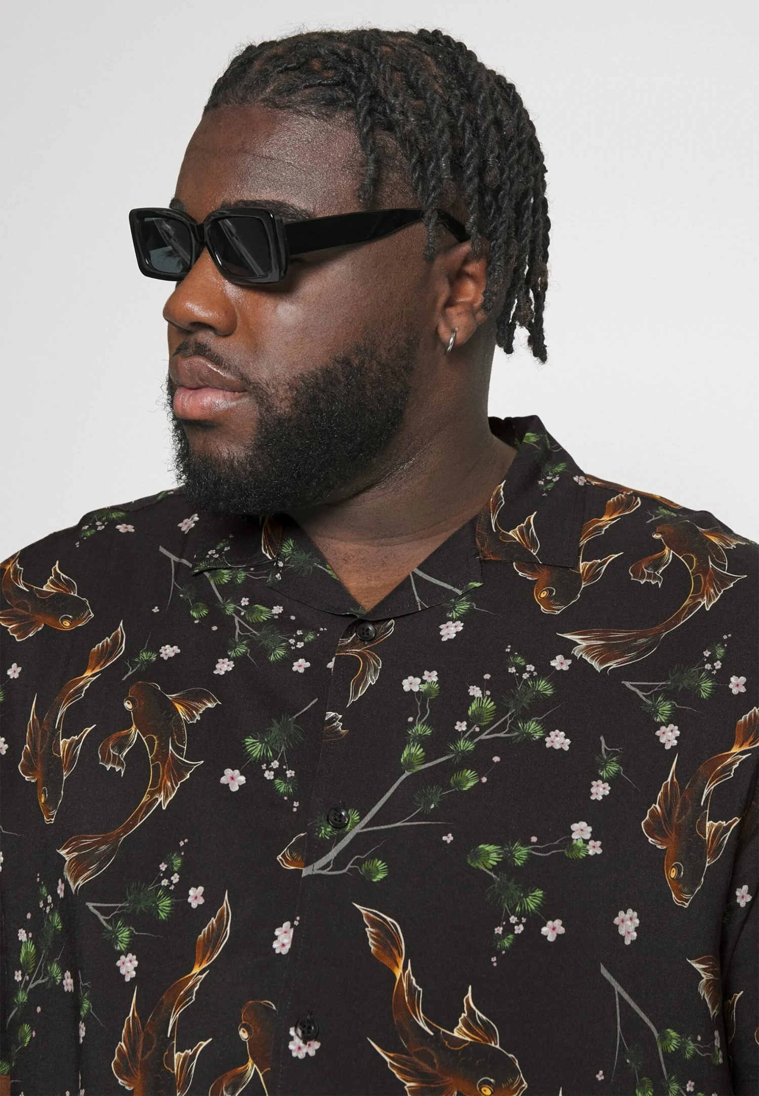 Pier One Asian Print Resort - Shirt -Black 6 Pier One Asian Print Resort - Shirt -Black - Image 4