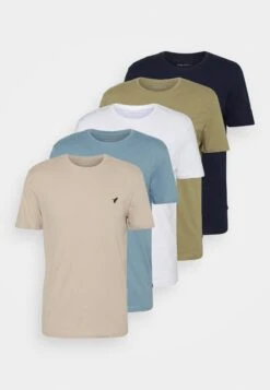 Pier One 5 Pack - Basic T-Shirt -Pier One 66878d61f9284197b4395faece75418c