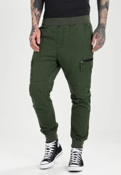Pier One Cargo Trousers - Dark Green