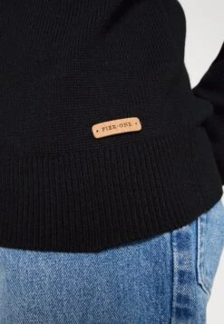 Pier One Structure Block High Collar - Cardigan - Black -Pier One 6a3d75ac81f349948e6db8598e9da725