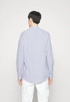 Pier One Muscle Fit Stand- Shirt - Blue -Pier One 6f902e87935b415aa0482cac3fb832df