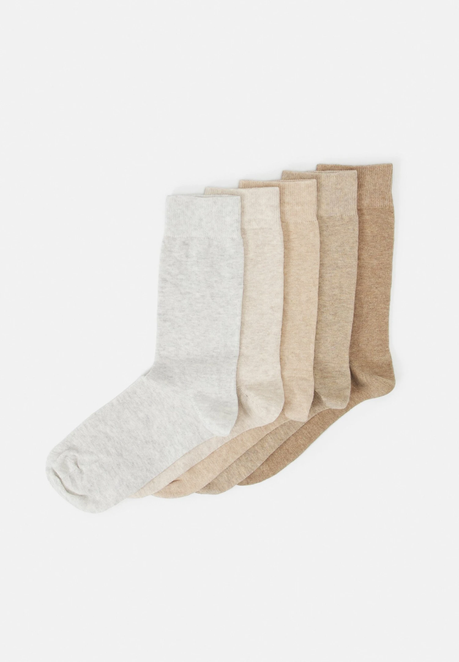 Pier One 5Pack - Socks - Off-White/Beige/Tan 3 Pier One 5Pack - Socks - Off-White/Beige/Tan