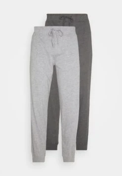 Pier One 2 Pack - Pyjama Bottoms - Mottled Dark Grey/Mottled Grey -Pier One 7438e3af94d84f41a7e5cef68ab55737