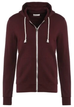 Pier One Zip-Up Sweatshirt - Bordeaux Melange -Pier One 751682a265a44922b49d3f61101f57ef