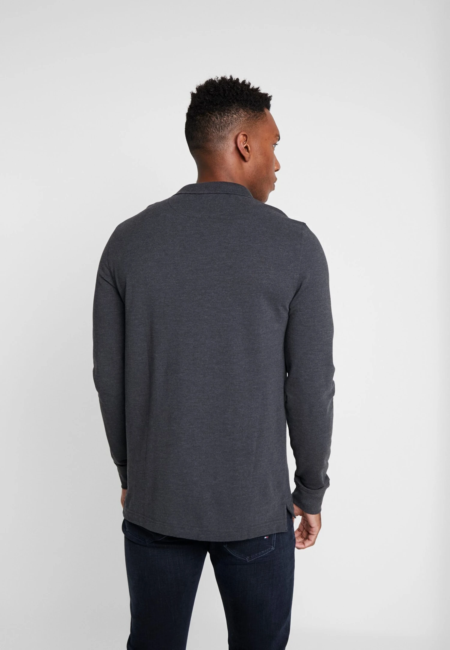 Pier One 2 Pack - Polo Shirt - Mottled Grey/Black 5 Pier One 2 Pack - Polo Shirt - Mottled Grey/Black - Image 3