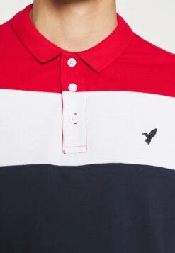 Pier One Polo Shirt - Red/White/Dark Blue -Pier One 77fecd7f6e784808ac07dd8df08bd3eb