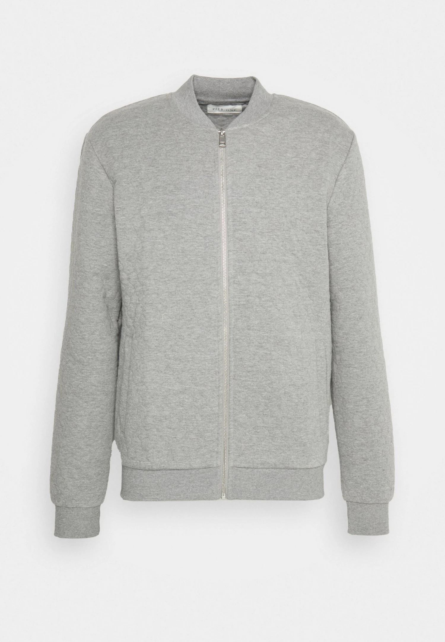 Pier One Zip-Up Sweatshirt - Mottled Grey 7 Pier One Zip-Up Sweatshirt - Mottled Grey - Image 5