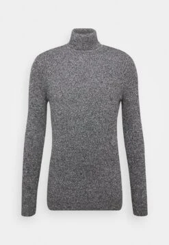 Pier One Muscle Fit Turtle - Jumper - Mottled Grey -Pier One 788d9d9a00b14ae9bdb868be9d8f970c