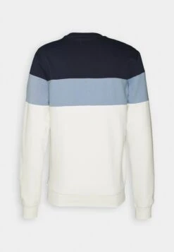 Pier One Sweatshirt - Blue/Off-White/Grey -Pier One 7d5a811ac3f443579e5b0c39333fca2b