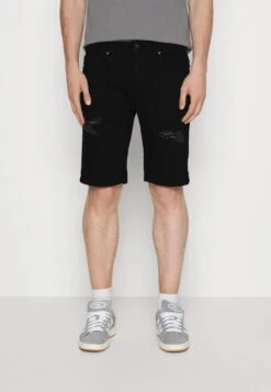 Pier One Unisex 2 Pack - Denim Shorts - Blue/Black Denim -Pier One 7d7d052ede1d4bc98d7a9d072812d0f6