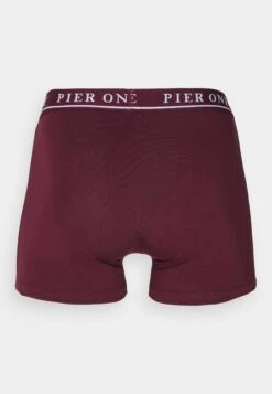 Pier One 5 Pack - Pants - Bordeaux/Mottled Grey -Pier One 7da8844dcdf84f679d2ae215c1b81ed3