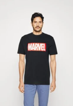 Pier One Print T-Shirt - Black