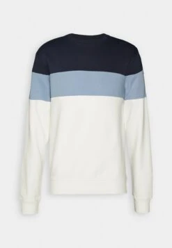 Pier One Sweatshirt - Blue/Off-White/Grey -Pier One 83dee5c3e1a64b45869067c626ecc580