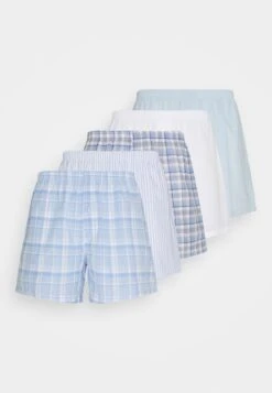 Pier One 5 Pack - Boxer Shorts - Light Blue/White -Pier One 843919d02a024465b4f0a52da0998e48
